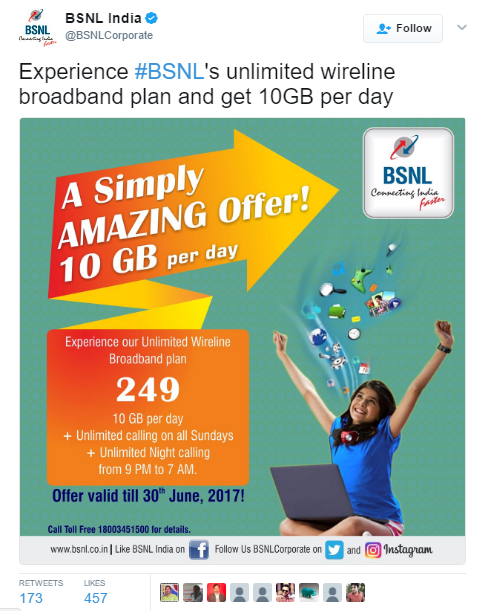 bsnl unlimited broadband