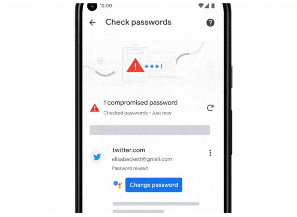 Google Chrome Compromised Password