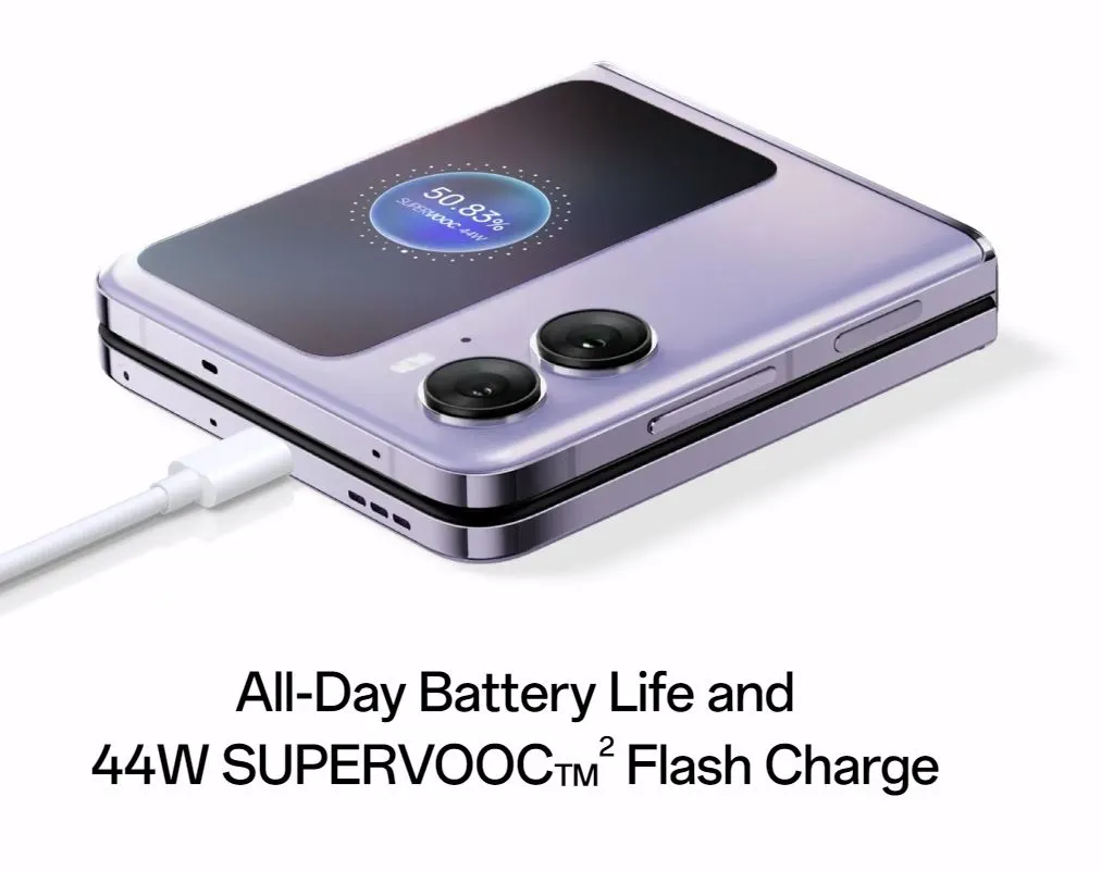 Oppo FInd N2 Flip 44W SUPERVOOC Flash Charge