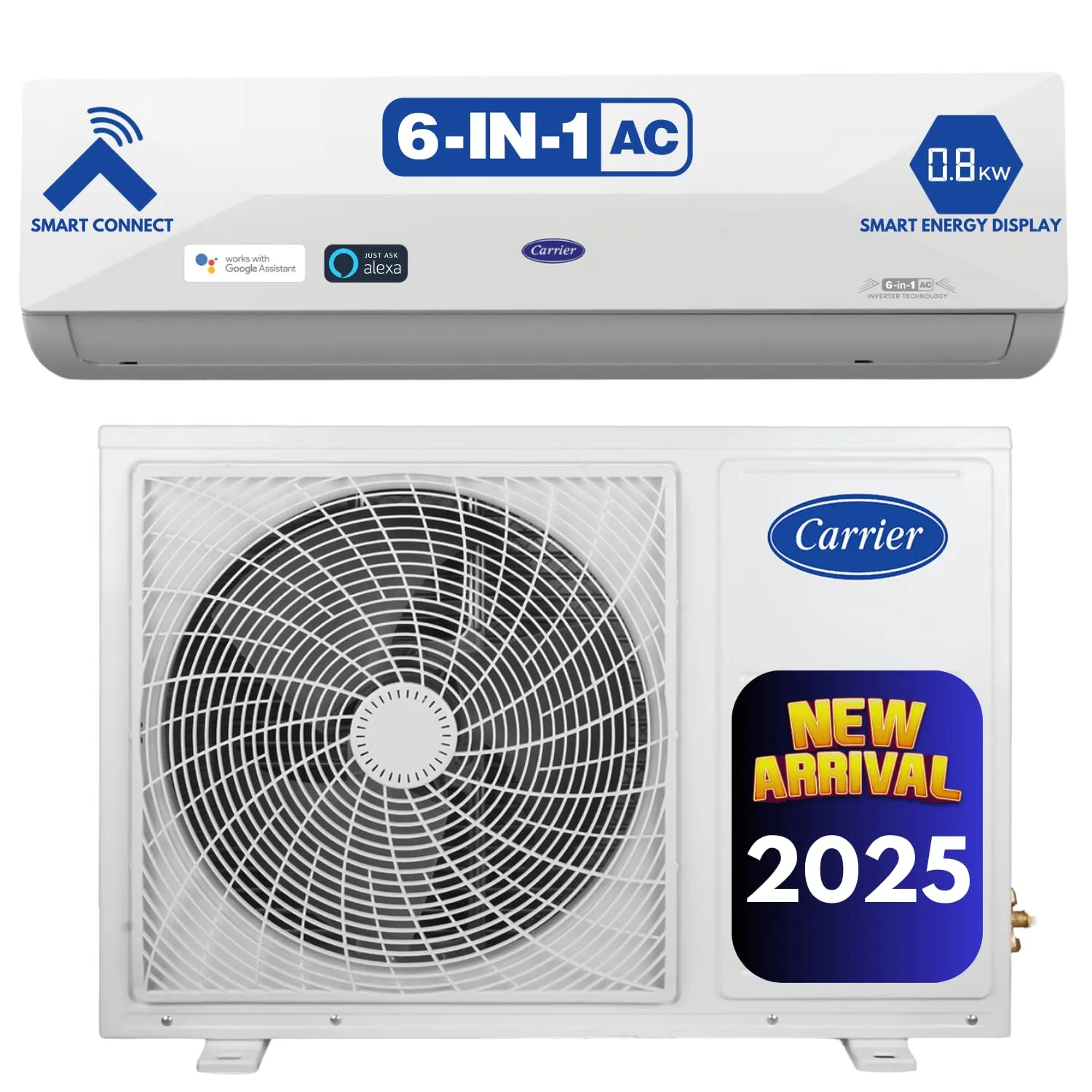 Best 1.5 Ton 5 Star Split AC Under 40000 in India (2025) 2 Carrier 1.5 Ton 5 Star Wi-Fi Smart Flexicool Inverter Split AC