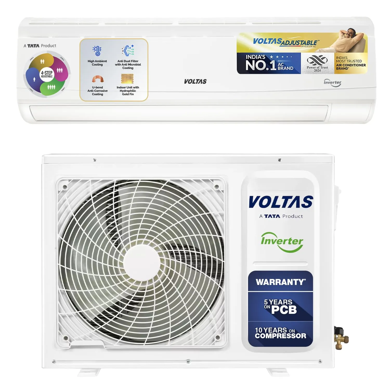 Best 1.5 Ton 5 Star Split AC Under 40000 in India (2025) 3 Voltas 1.5 Ton 5 Star Inverter Split AC