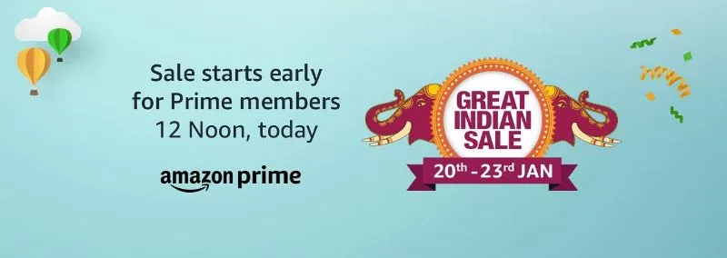Amazon Great Indian Sale - 20th Jan - 23rd Jan 2019
