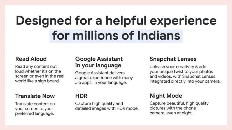 Jio Phone Next Features