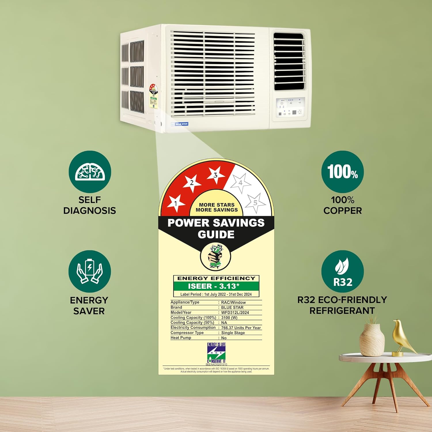 Best Air Conditioners: BlueStar 1Ton 3 Star Window AC