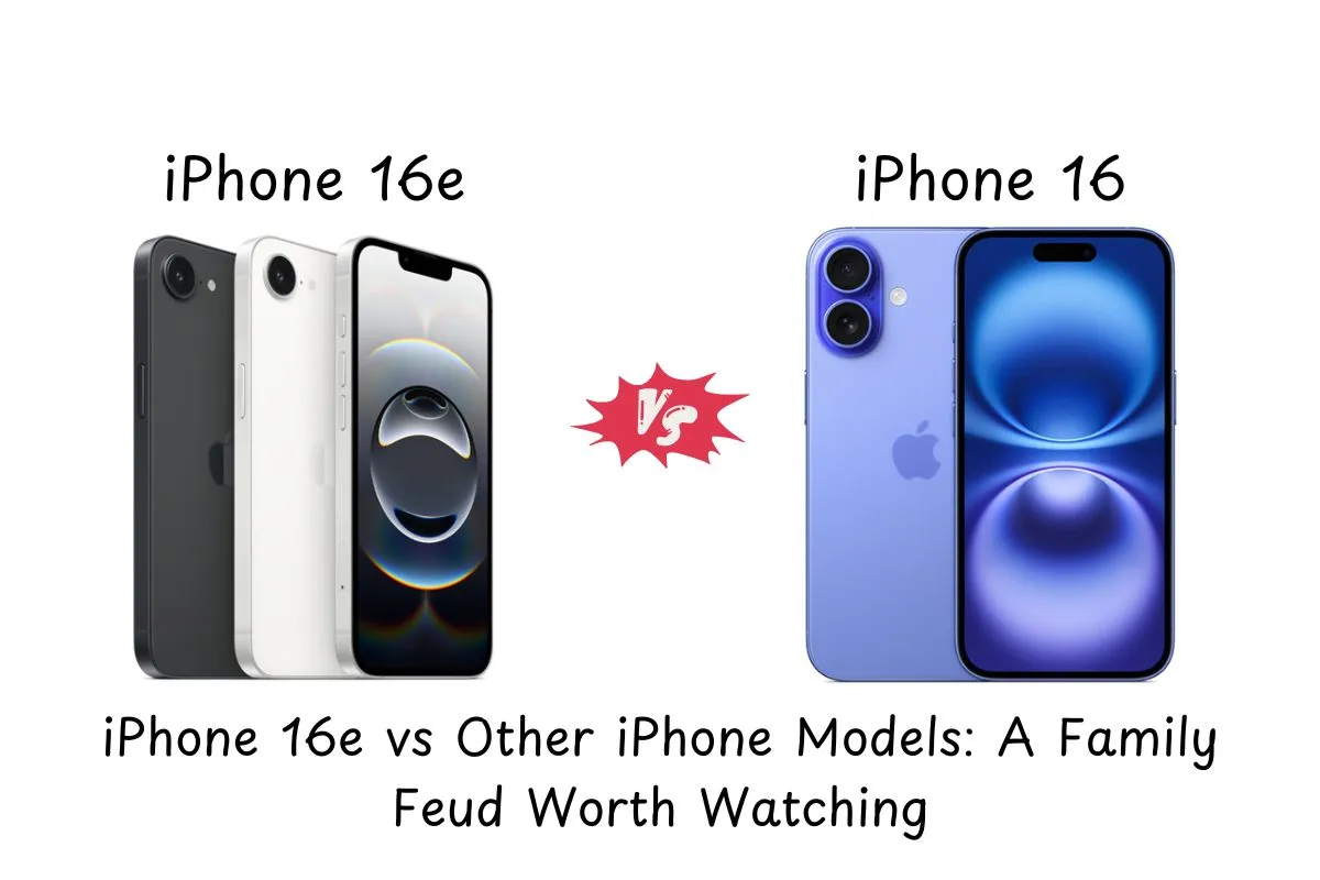 iPhone 16e vs other iPhones