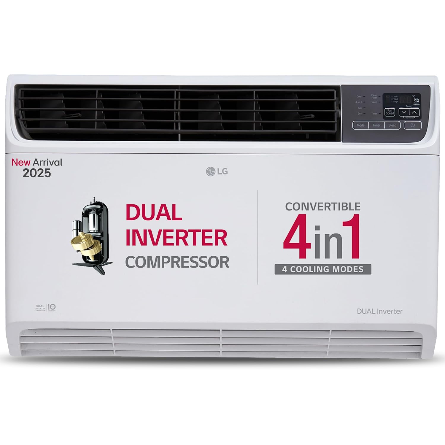 Best AC Under 40000: LG 1.5 Ton 5 Star DUAL Inverter Window AC (UW-Q18WUZA)